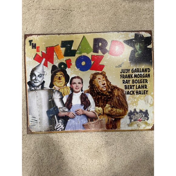 Vintage "Wizard Of Oz" Book Collection & Wizard of Oz Aluminum Sign - Picture 9 of 10